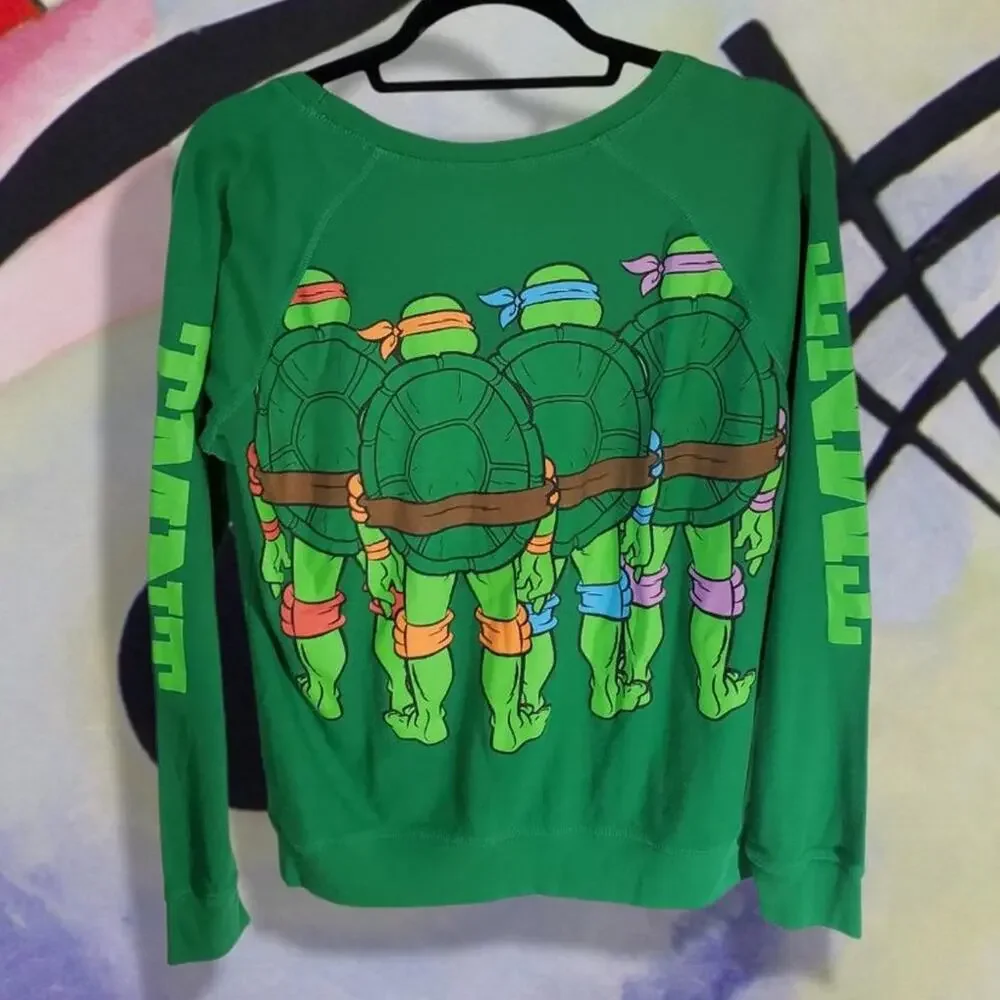 Nickelodeon | Green Teenage Mutant Ninja Turtles Sweatshirt  | Size XL